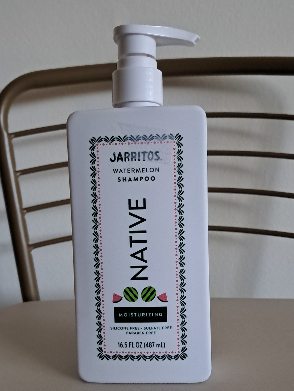 Native Watermelon Moisturizing Shampoo - White with Pink and Green Accents
